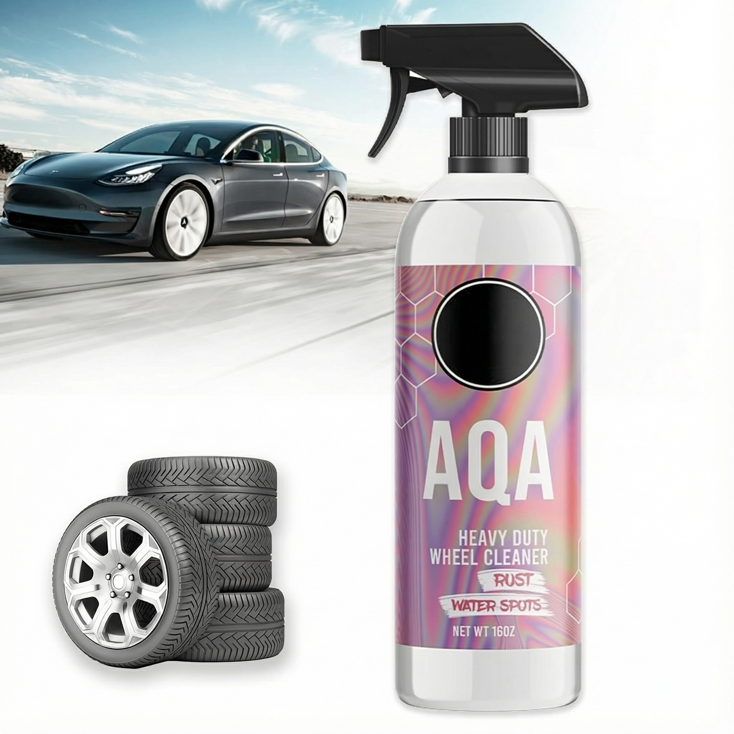 🎉Black Friday Early Bird Frenzy🎉AQA 16OZ Heavy Duty Wheel Rust And Water Spot Cleaner