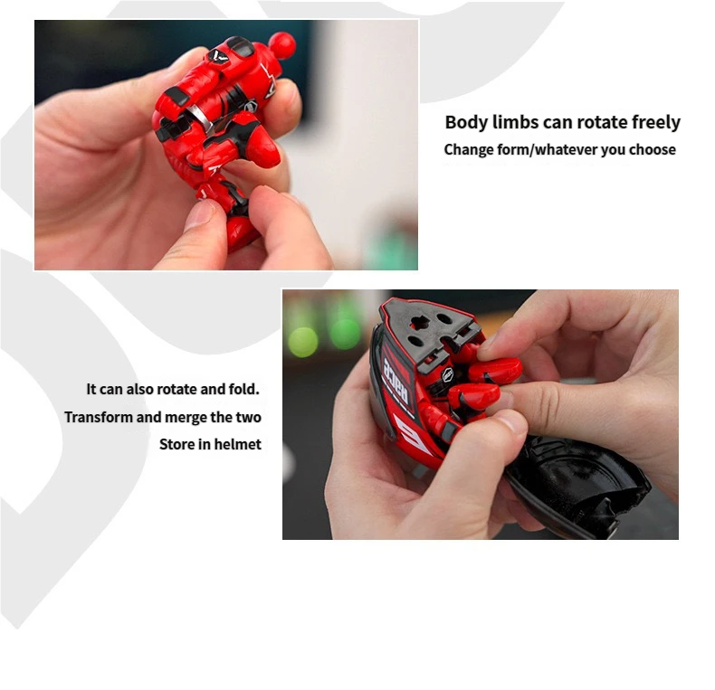 Realistic Motorcycle Rider Alloy Transforming Figure Ornament