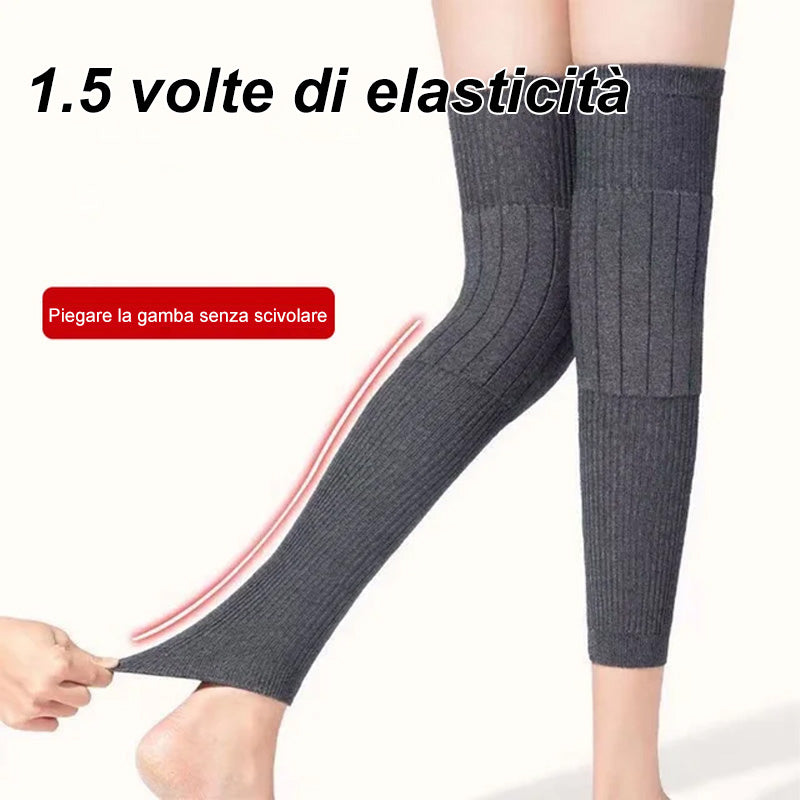 Comfortable and thermally elastic long knee pads