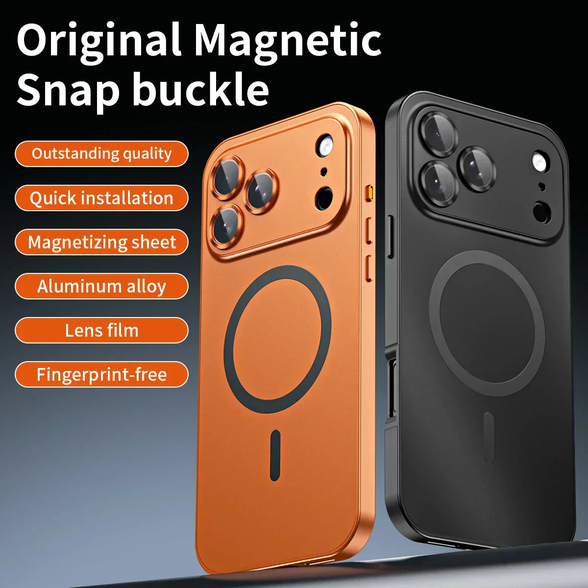 ✨17-13🔥Magnetic Aluminum Frame Case For Iphone