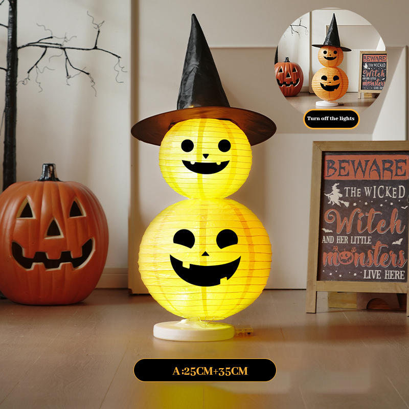 🎃Collapsible light up stacked pumpkins