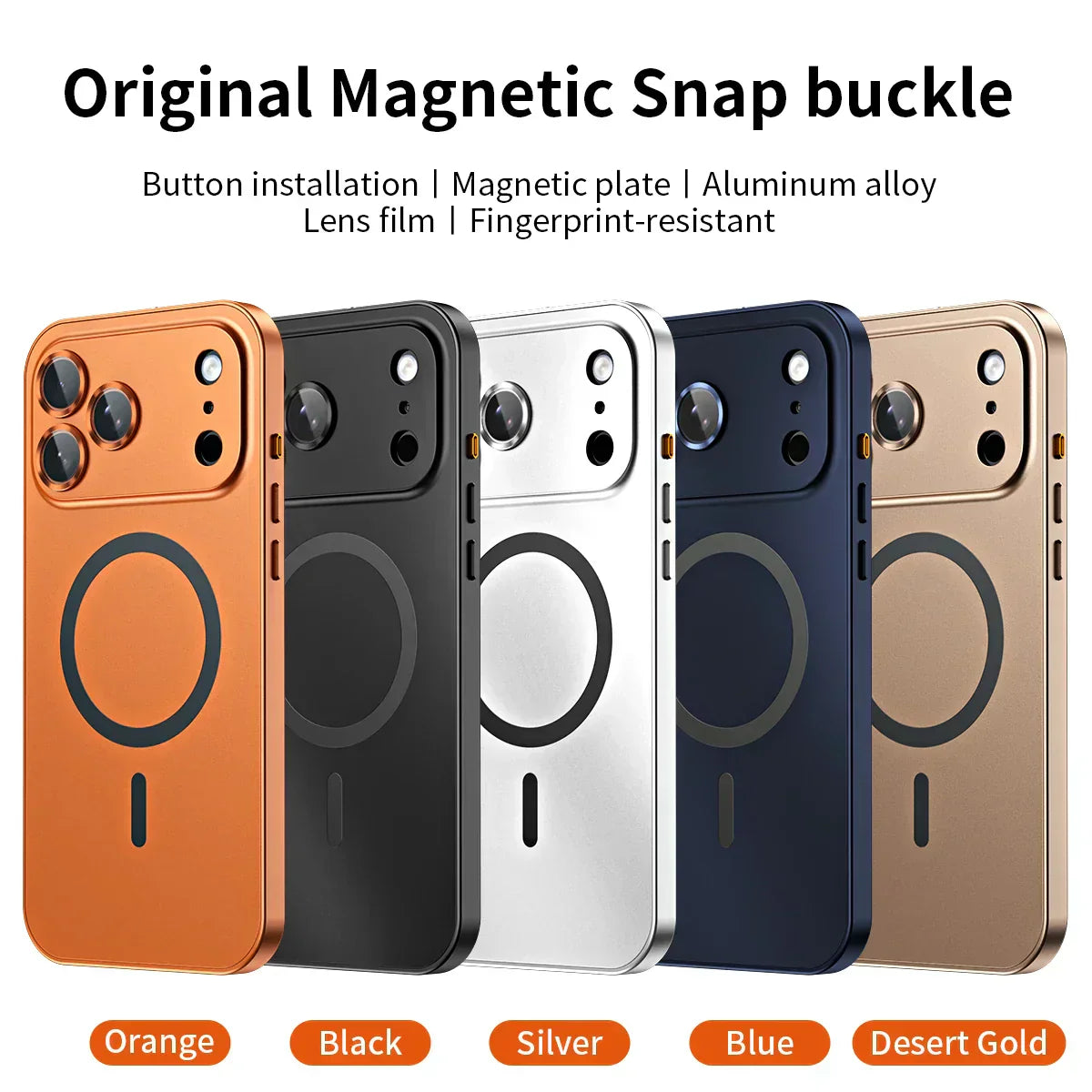 ✨17-13🔥Magnetic Aluminum Frame Case For Iphone