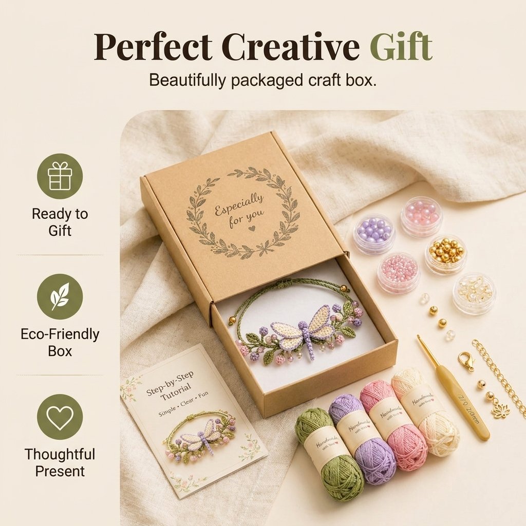 🔥Last Day 49% OFF🔥DIY Nature-Inspired Crochet Bracelet Kit
