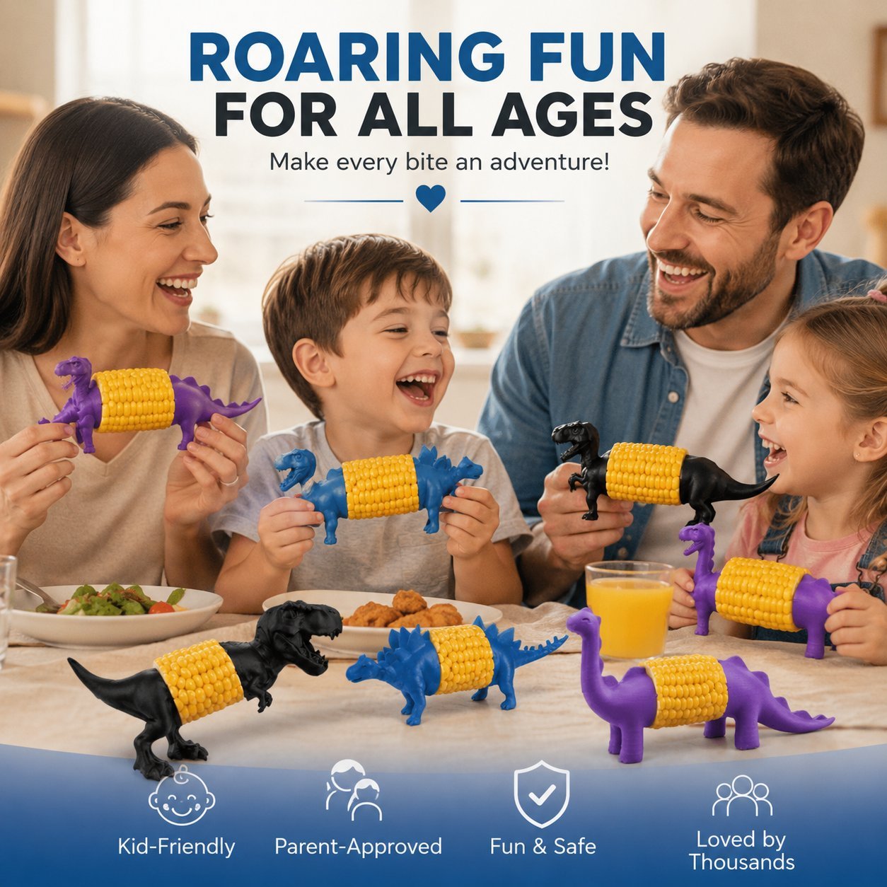 Dinosaur Corn Cob Holders