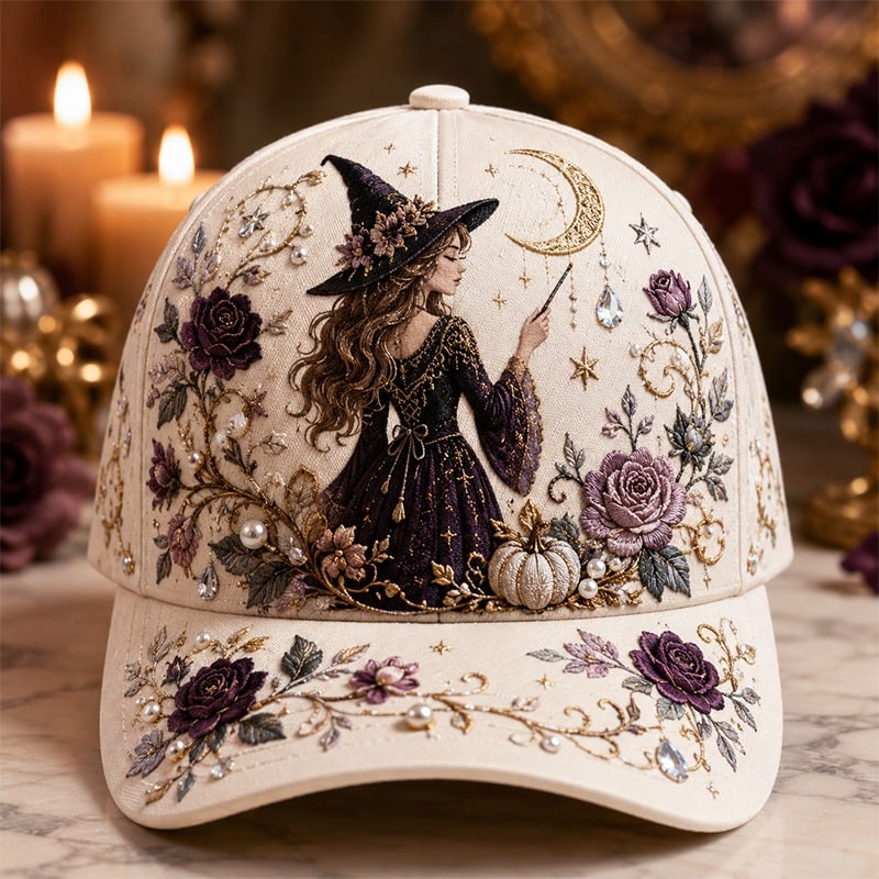 🔥Last Day 50% OFF – 🧙‍♀️✨3D Halloween Embroidery Cap🧢 (Soft, Breathable & Easy To Style With A Comfortable Adjustable Strap)