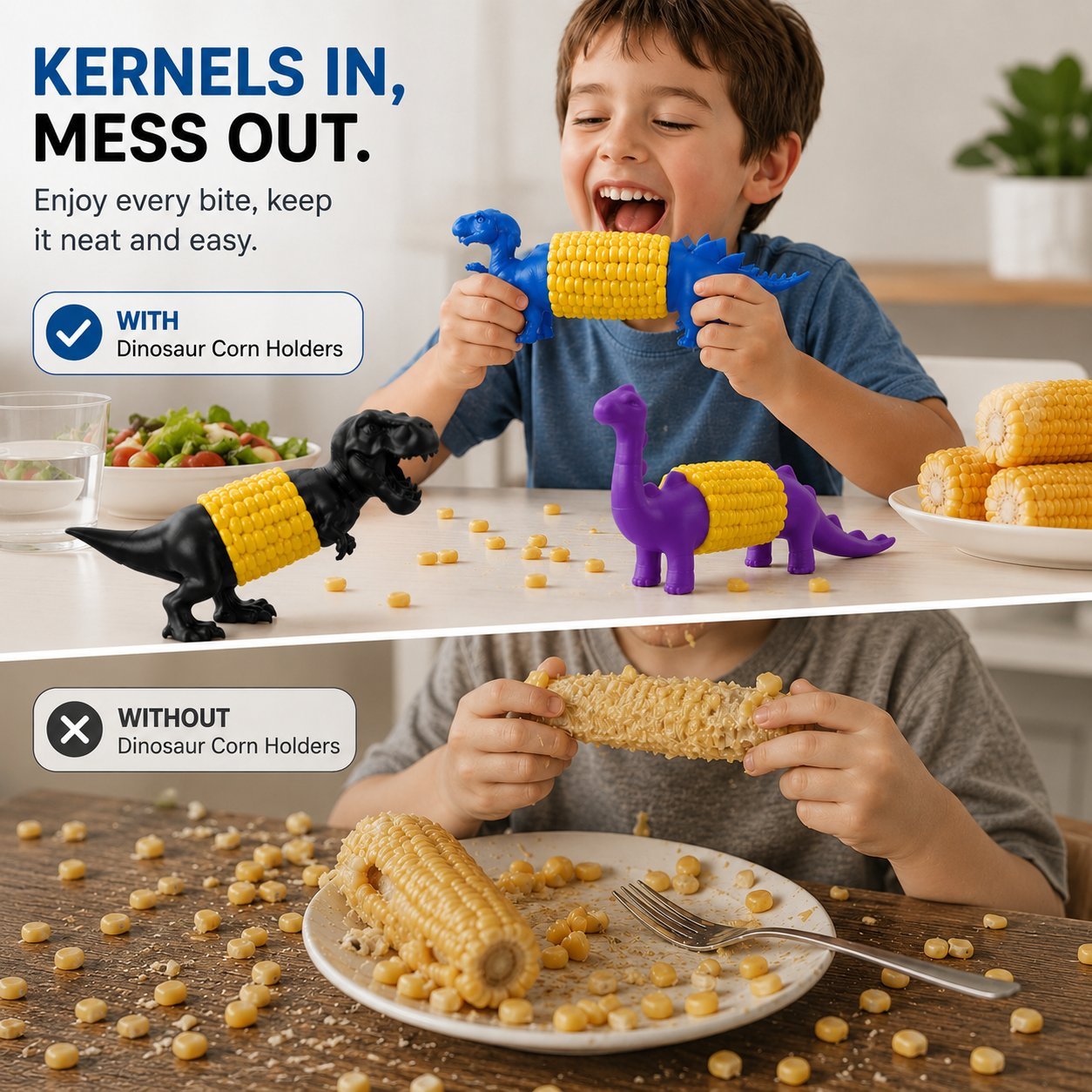 Dinosaur Corn Cob Holders