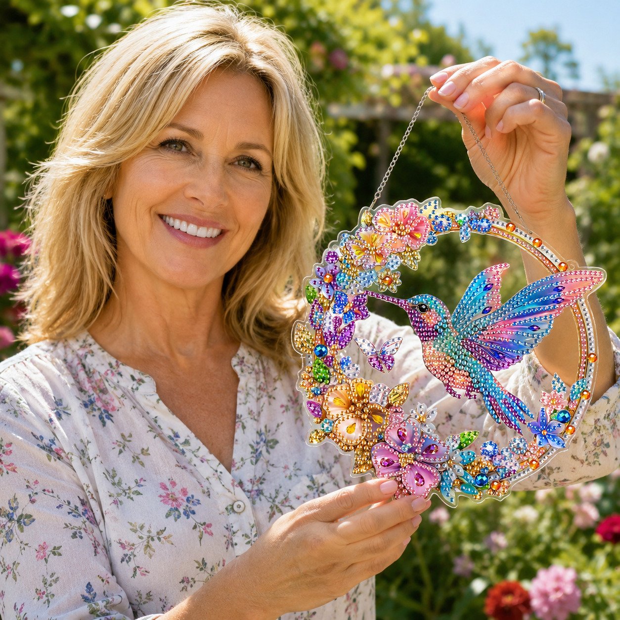😍Last Day 49% OFF🐦️Hummingbird Diamond Art Hanging Ornament Kit
