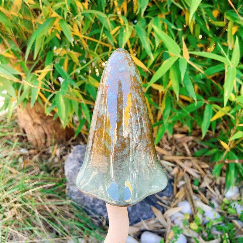 🍄Tinkling Toadstools Ceramic Mushrooms for Garden Decoration