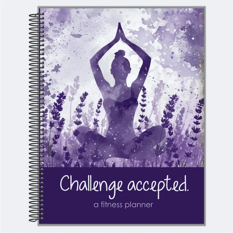 💪Challenge Accepted Fitness Planner: 90 Day Exercise and Food Journal for Wellness and Gratitude