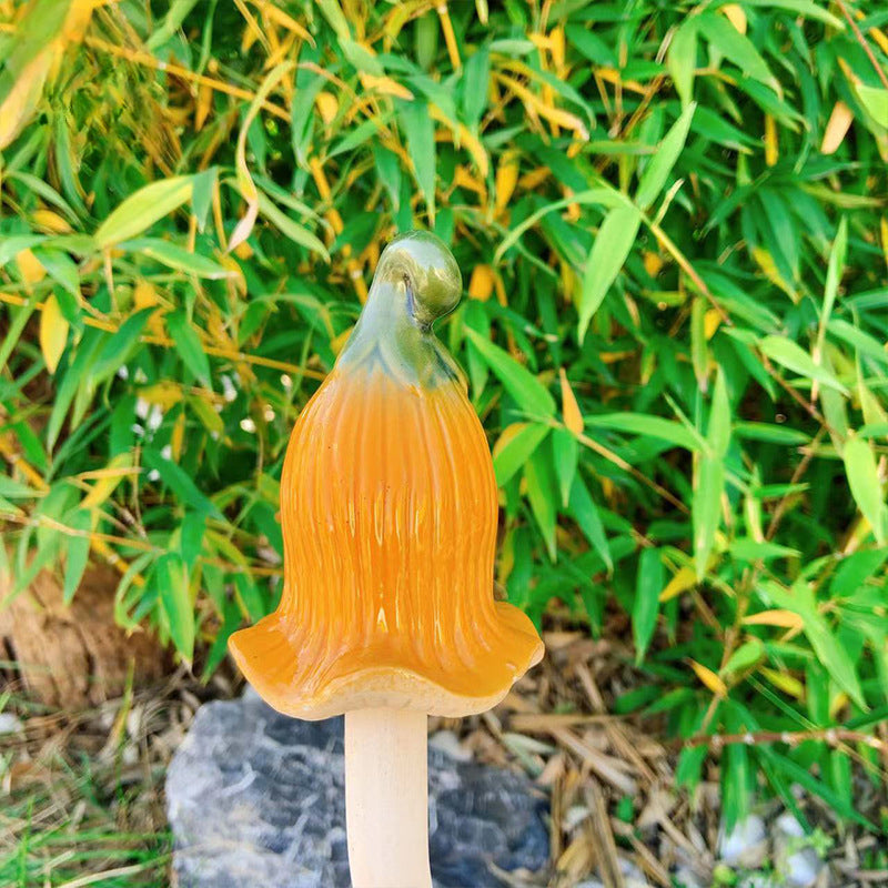🍄Tinkling Toadstools Ceramic Mushrooms for Garden Decoration