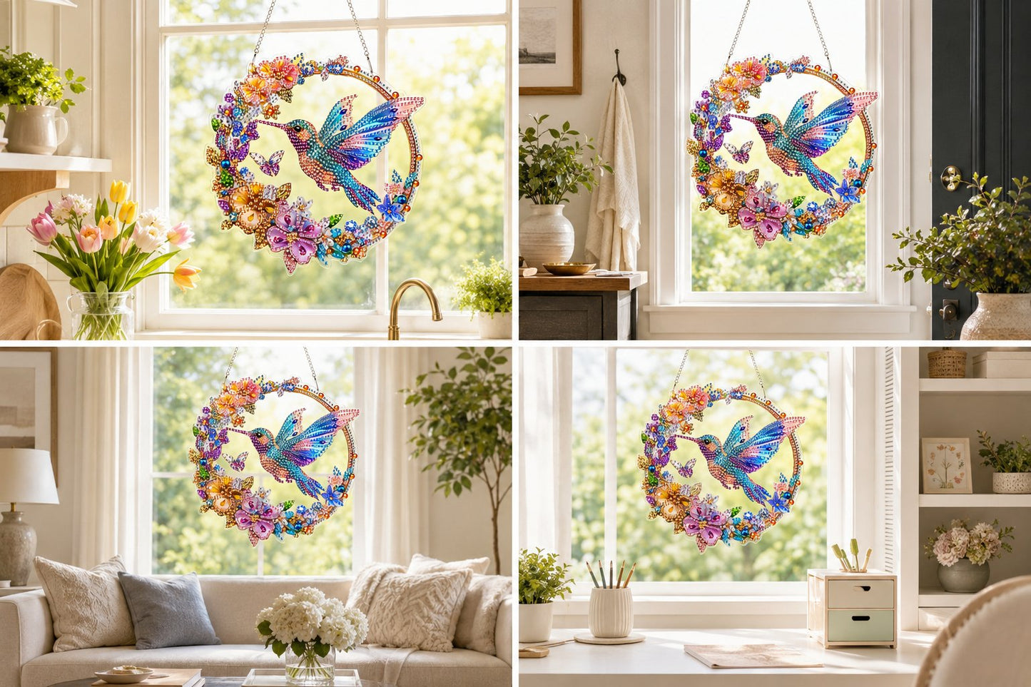 😍Last Day 49% OFF🐦️Hummingbird Diamond Art Hanging Ornament Kit