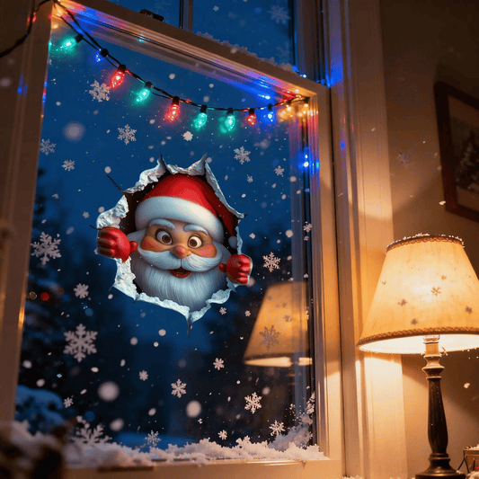 🎄3D Wall-Breaking Santa Claus Sticker🎅