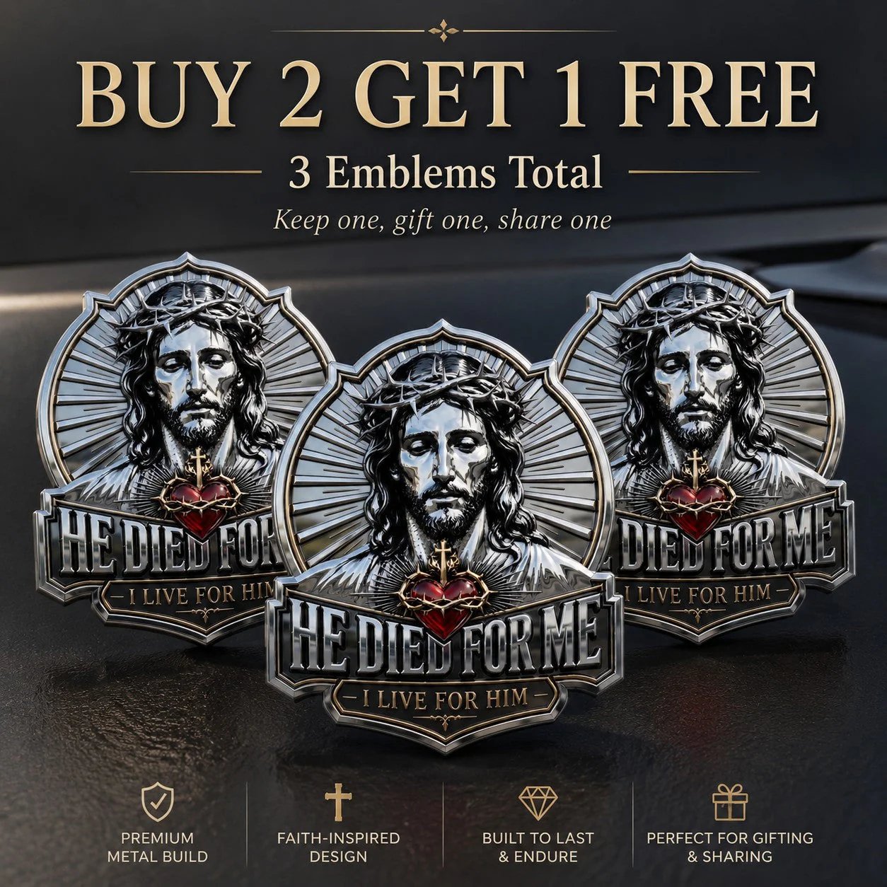 🔥Last Day 49% OFF🔥He Died For Me Emblem