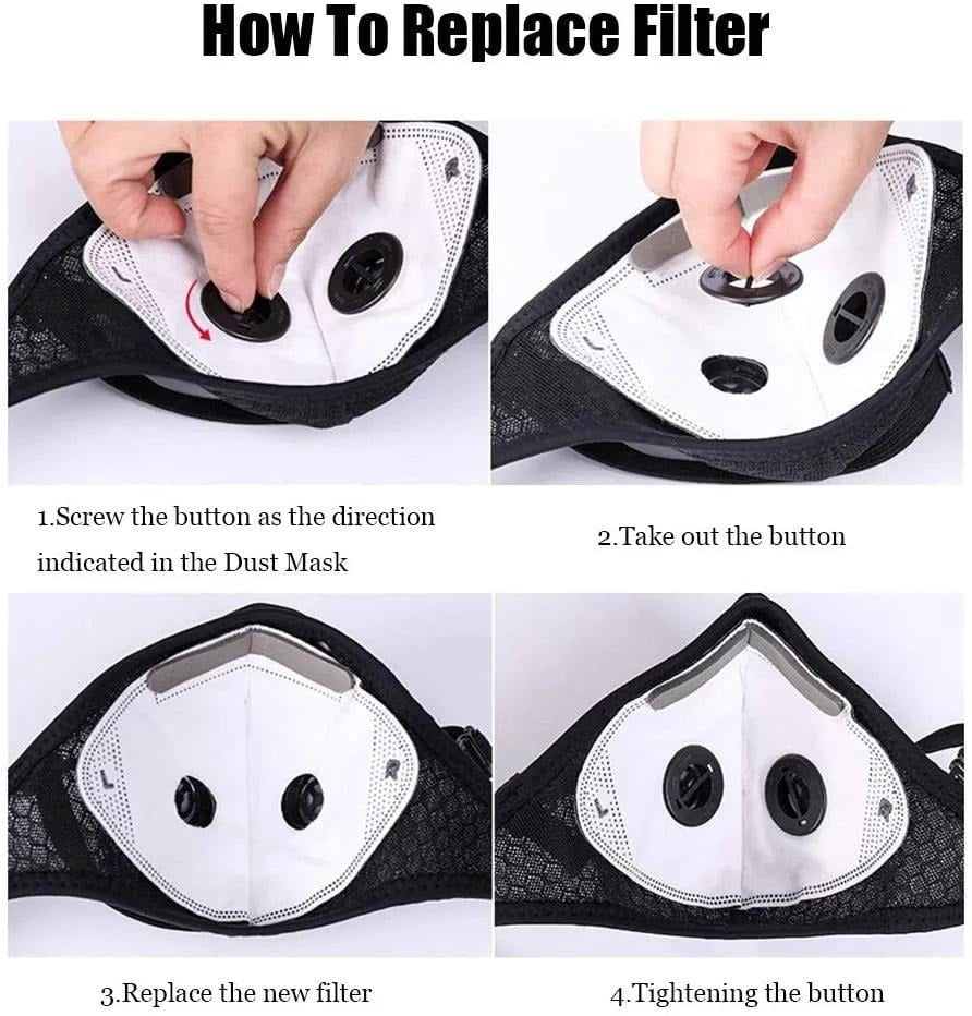 🔥LAST DAY 50% OFF -- 💖Reusable Carbon Filter Dust Mask – Built for Active Lifestyles