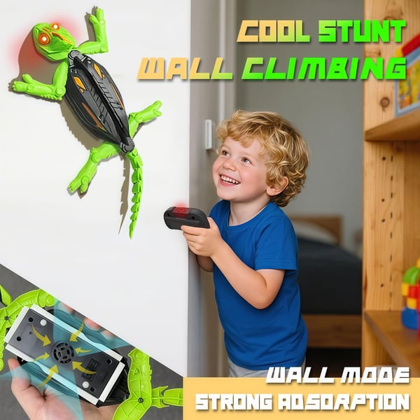 Infrared Wall-Climbing Gecko RC Toy with Lights 🦎✨