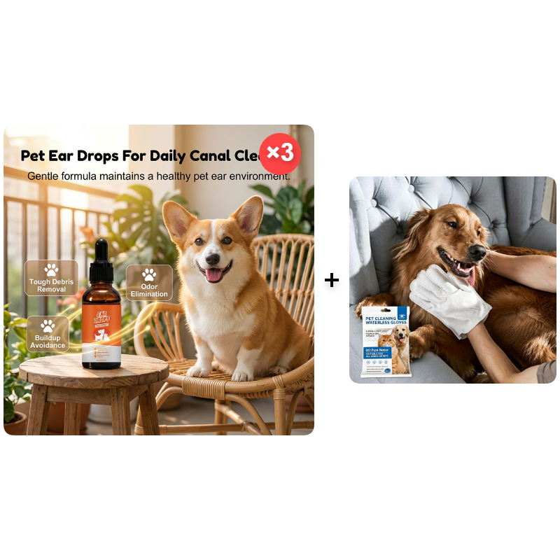 Natural Dog & Cat Ear Drop for Itching & Wax Build-Up