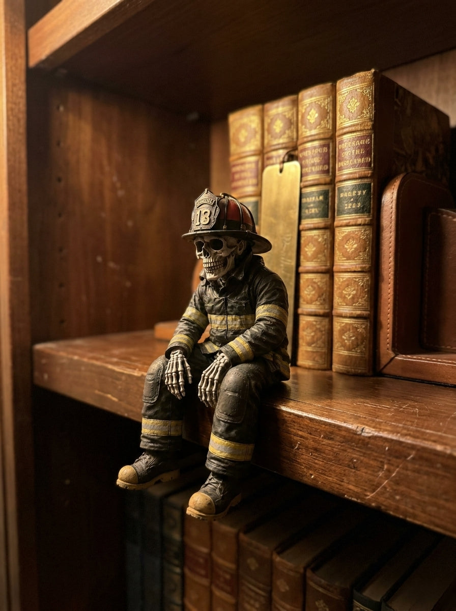 🎁Last Day 49% OFF - Firefighter Skeleton Shelf Sitter