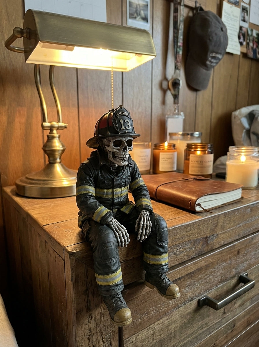 🎁Last Day 49% OFF - Firefighter Skeleton Shelf Sitter