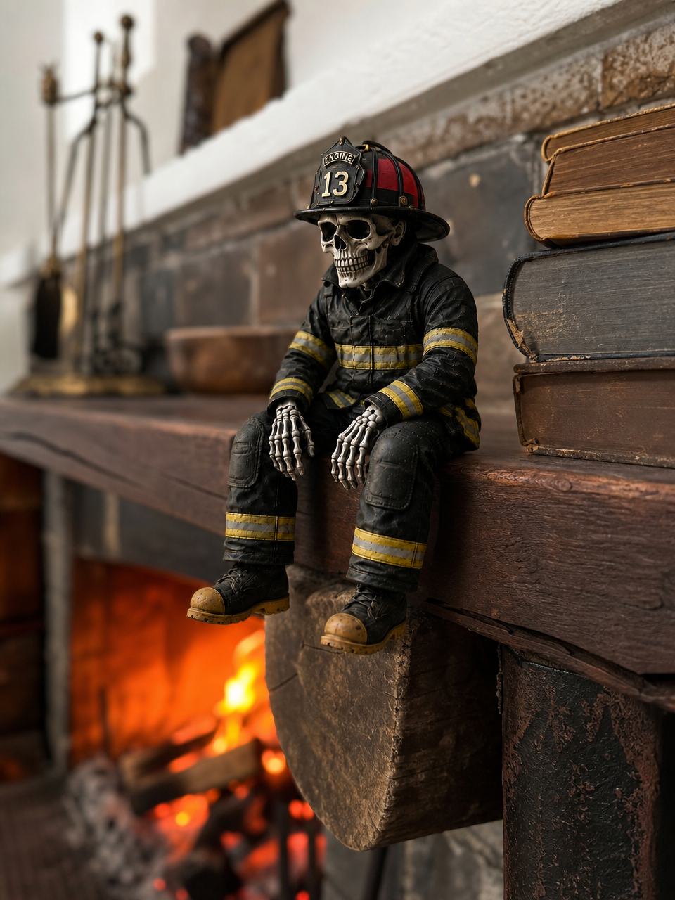 🎁Last Day 49% OFF - Firefighter Skeleton Shelf Sitter