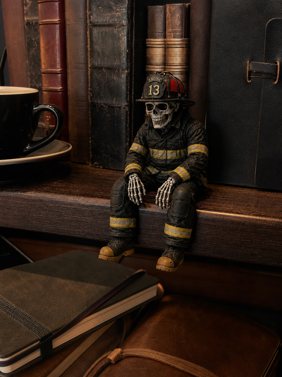 🎁Last Day 49% OFF - Firefighter Skeleton Shelf Sitter