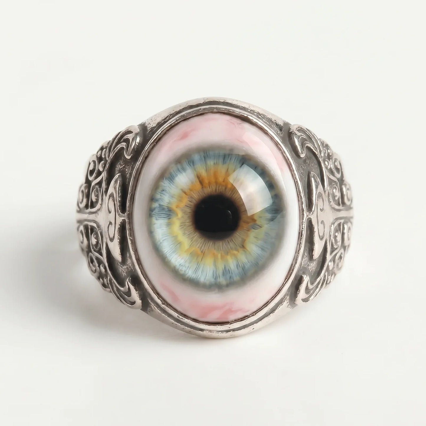Eyeball Ring in Vintage Victorian Gothic Style