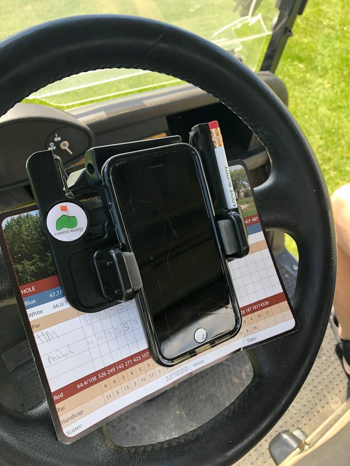 🔥Hot Sale 49% OFF - 🌟⛳ Golf cart steering wheel phone holder(✨Suitable for any phone model)