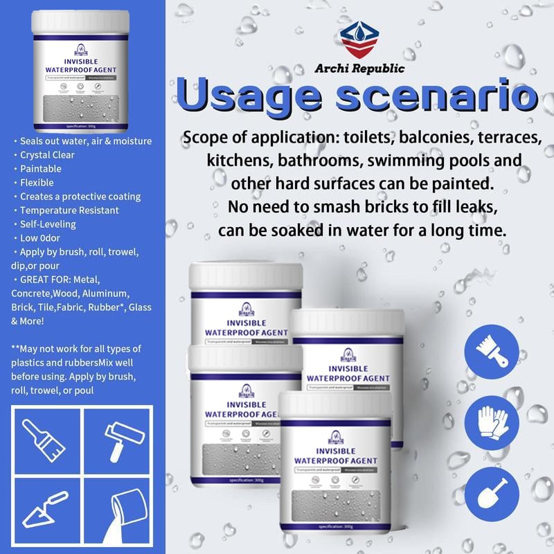 💧 Clear Waterproof Protection Coating