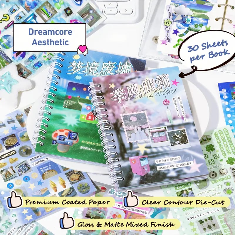 🔥Last Day 50% OFF - Dreamcore Aesthetic Sticker Book