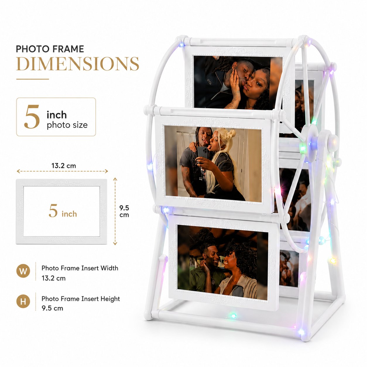 Petite Lights Memory Wheel Photo Display