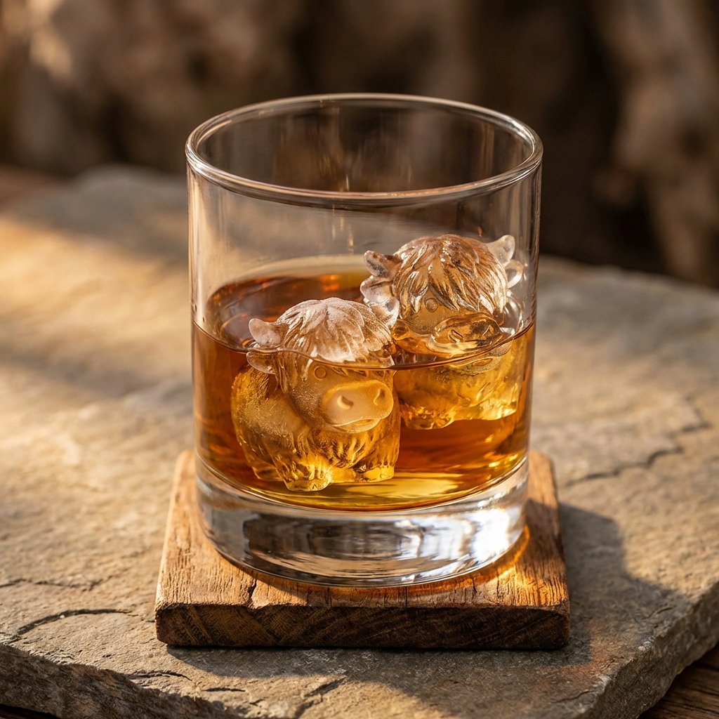 ⏳Last Day Special Price ￡9.99!!🐮 Mini Highland Cow Ice Cube Mold – Cute 3D Ice for Drinks, Parties & Gifts