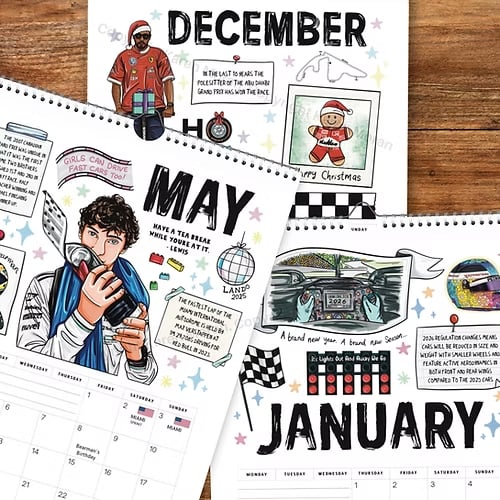 🔥LAST DAY 50% OFF - 🏎️📅F1 Scrapbook Race Calendar 2026 — The Ultimate Fan’s Race-Ready Wall Calendar