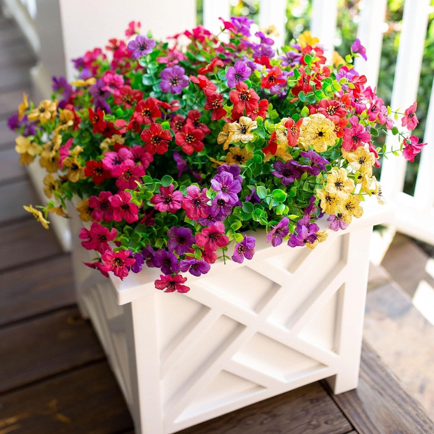 ⏳LAST DAY SPECIAL PRICE: ￡5.99!!🌺UV Resistant Colorful Artificial Flower💖