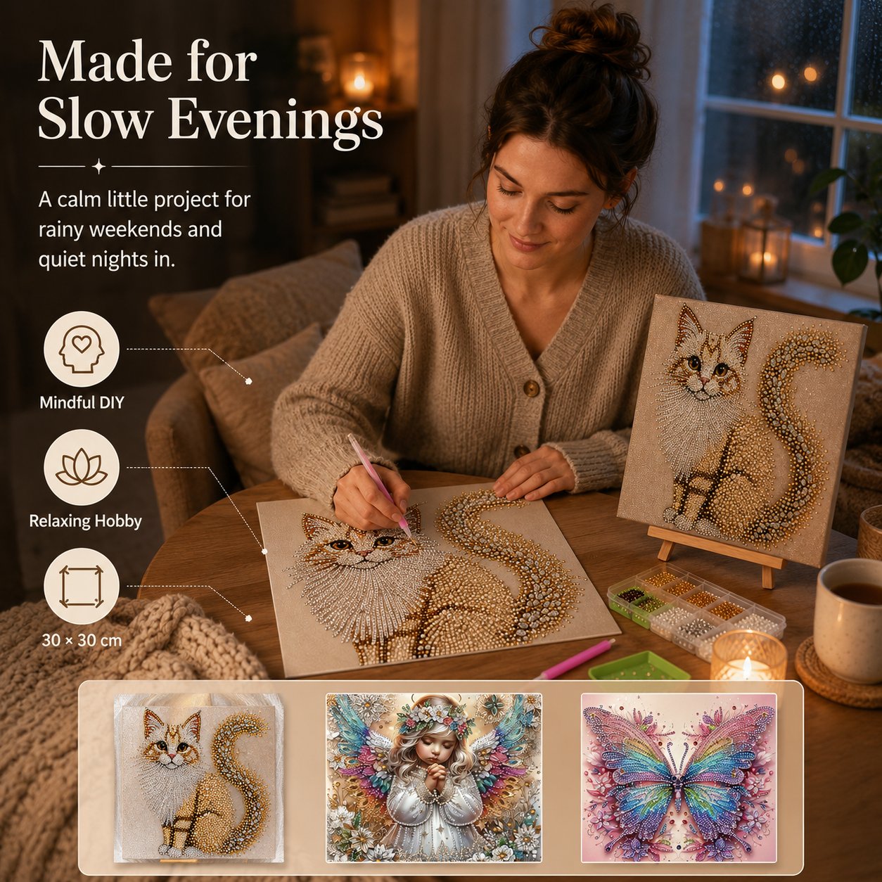 👼✨Sparkling Crystal Diamond Art Kit For DIY Wall Decor