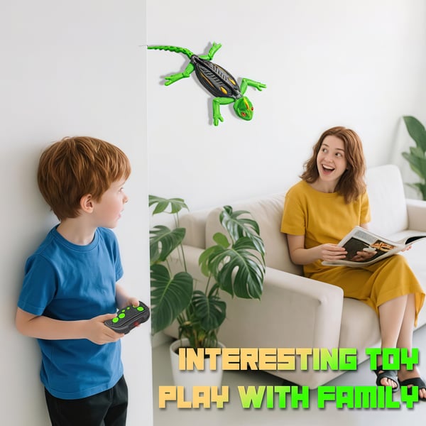 Infrared Wall-Climbing Gecko RC Toy with Lights 🦎✨
