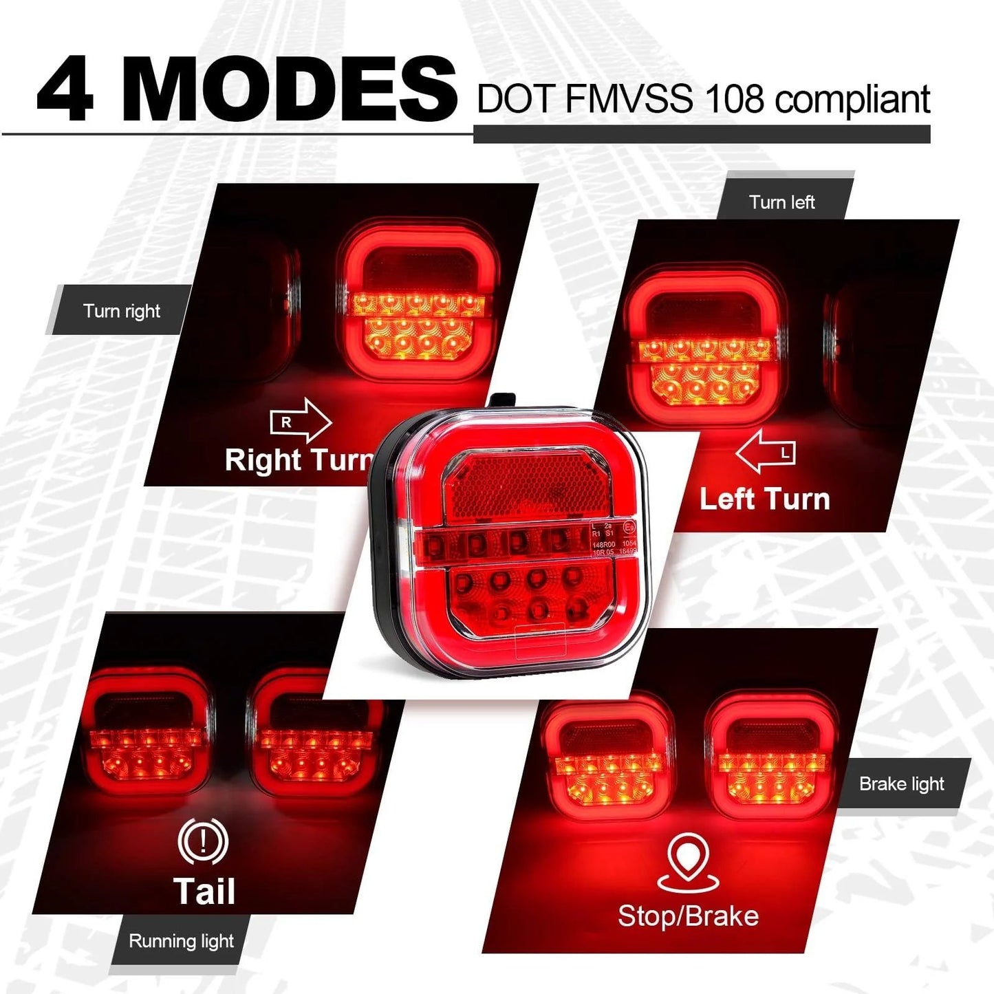 🔥LAST DAY – 49% OFF🔥LED Dual-color Square Lights For Trucks And Vans