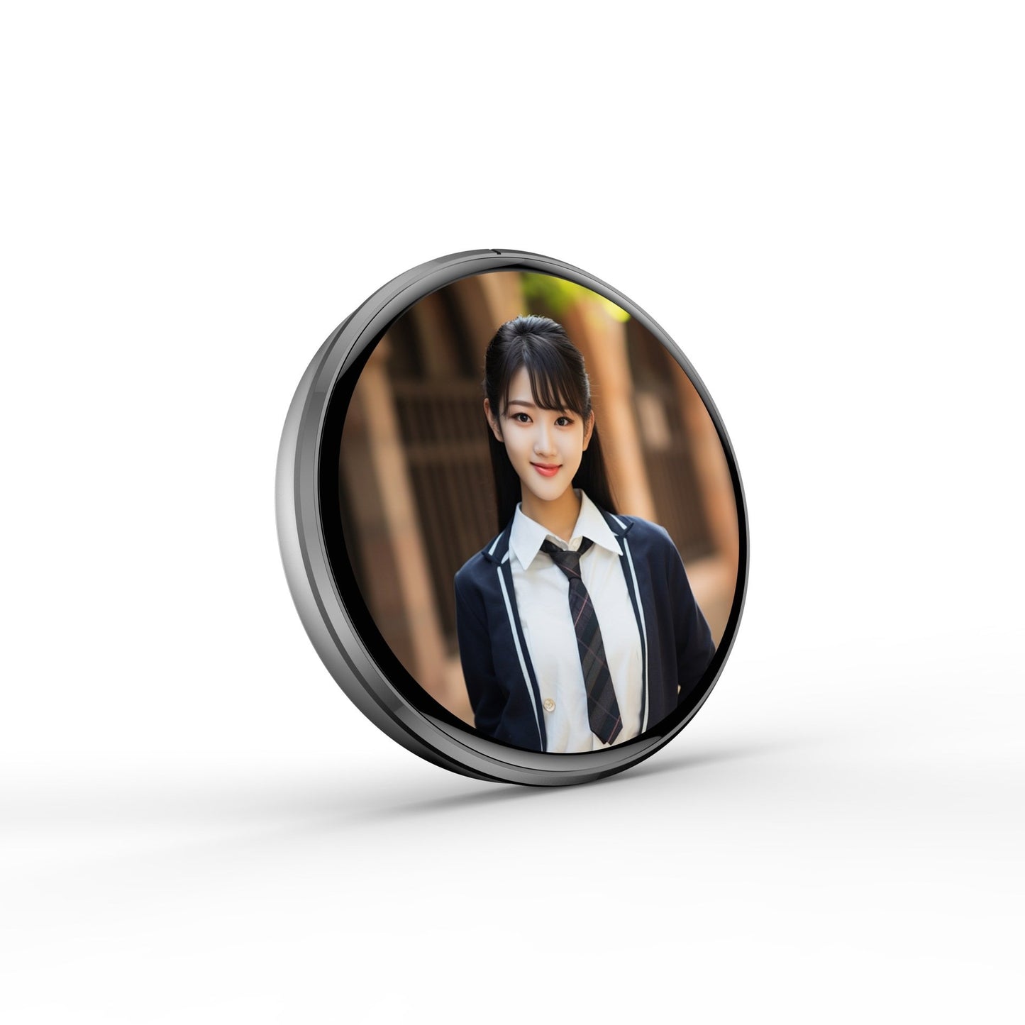 📱 Pixel Touch Digital Badge Screen – 📸 500mAh Lightweight Photo/Video/GIF Pin