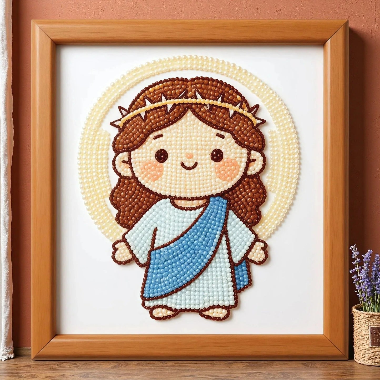 ✝️ Cute Jesus Pearl Diamond Painting Kit 💖Beginner Friendly