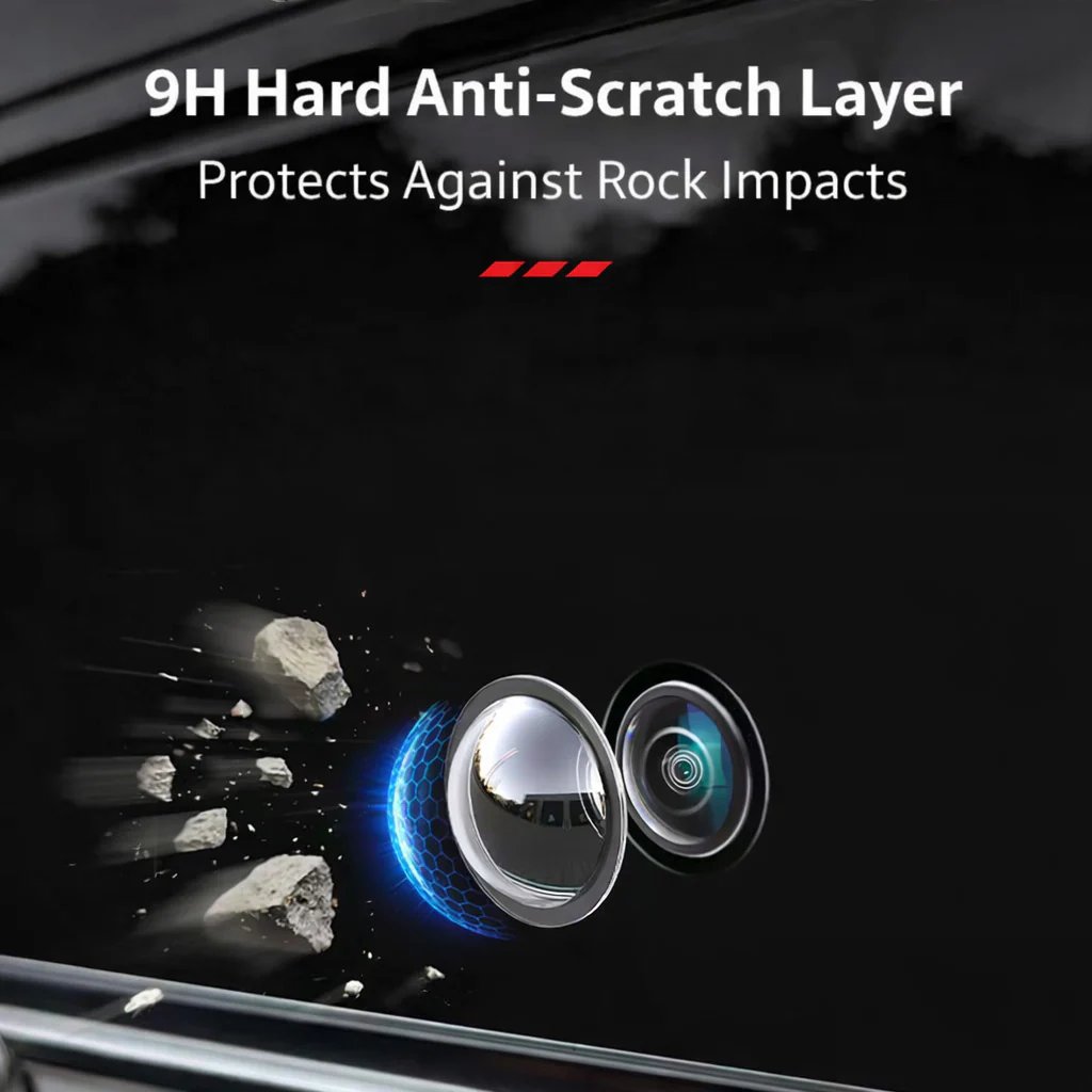 Car Camera Lens Cover — Clear, Weatherproof, Anti-Glare