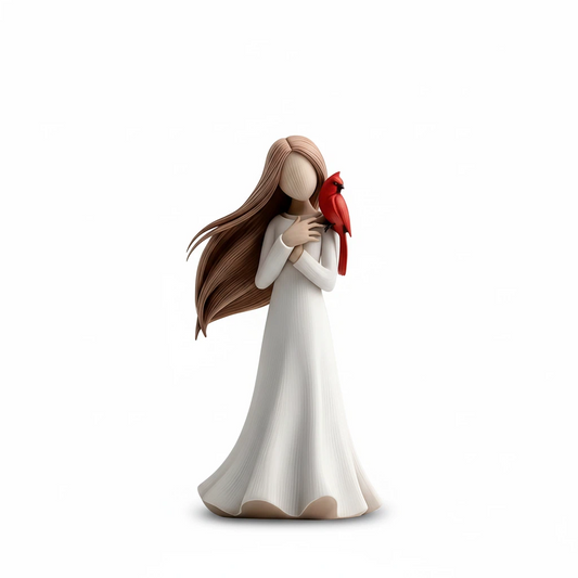 Cardinal Remembrance Love and Serenity Figurine——When a cardinal appears, an angel is near