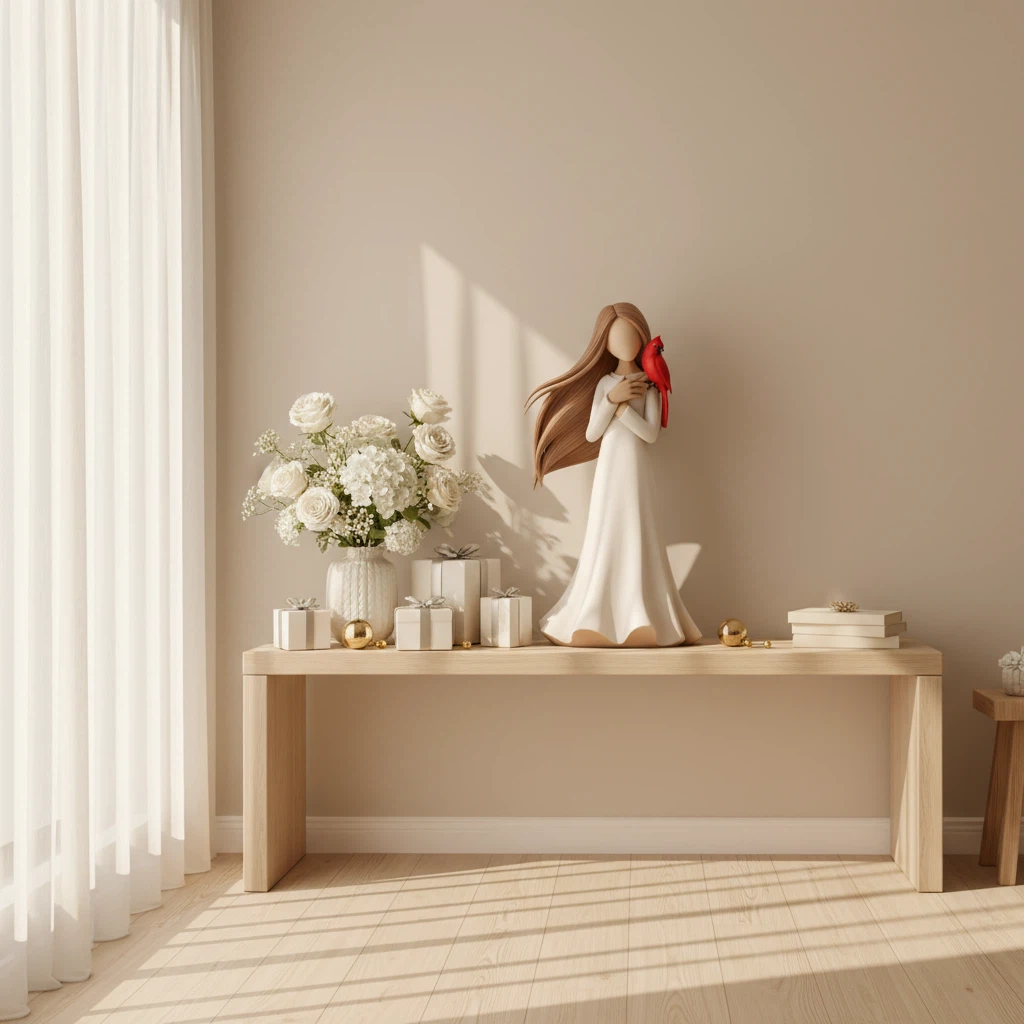 Cardinal Remembrance Love and Serenity Figurine——When a cardinal appears, an angel is near