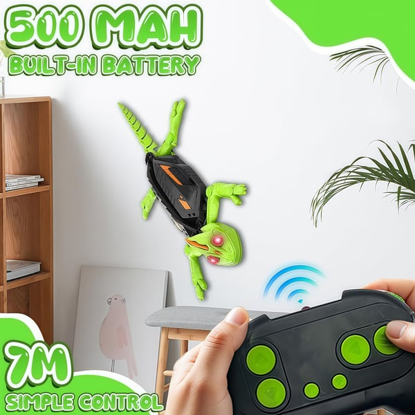 Infrared Wall-Climbing Gecko RC Toy with Lights 🦎✨