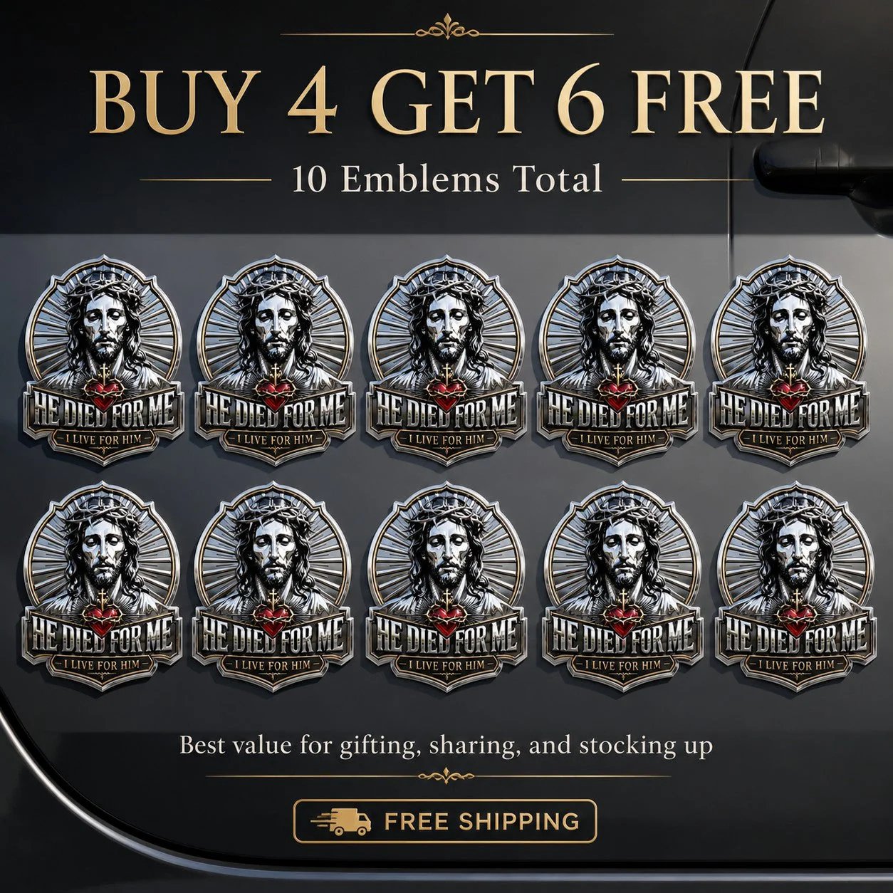 🔥Last Day 49% OFF🔥He Died For Me Emblem