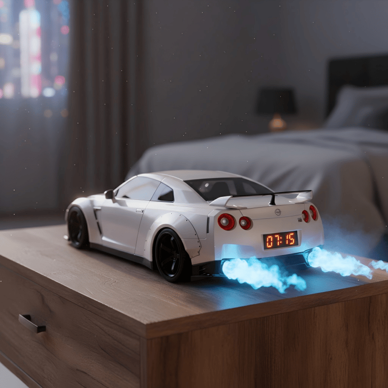 ⏰Hypercar Alarm Clock🏎️Realistic Engine and Light Effect