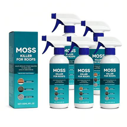 🤩Limited Buy 2 Get 1 Free!🌧️Multi-Surface Roof Moss & Algae Cleaner Spray 🏠✨