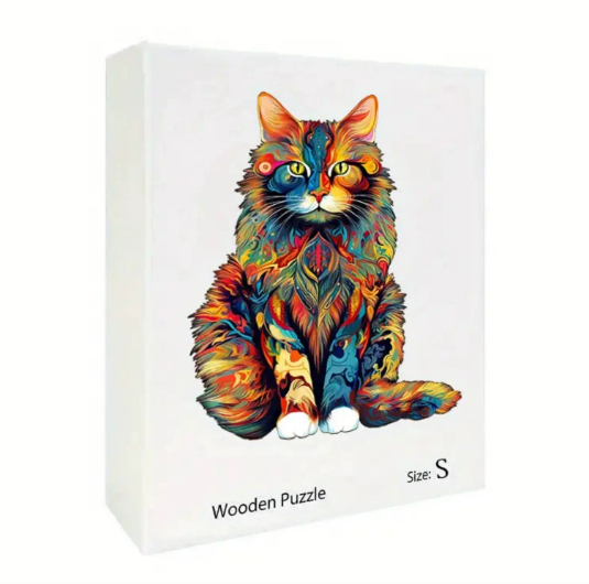Cat Wooden Jigsaw Puzzle