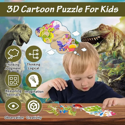 🔥Education 3D cartoon jigsaw puzzle