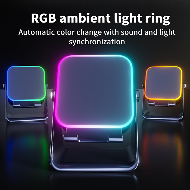 ⏰Limited-time 50% off sale🎵5-in-1 Wireless Induction Bluetooth Speaker with Adjustable Phone Stand