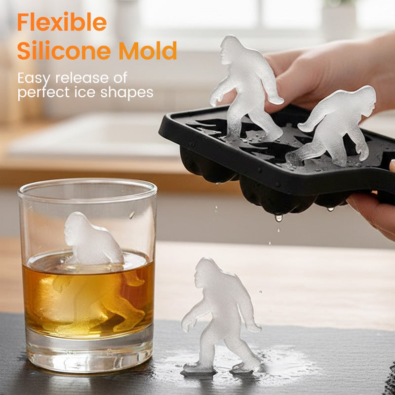 💎 50% off! 💎 Bigfoot Silicone Ice Cube Mold – Slow-melting Sasquatch ice cubes, BPA-free and perfect for parties.