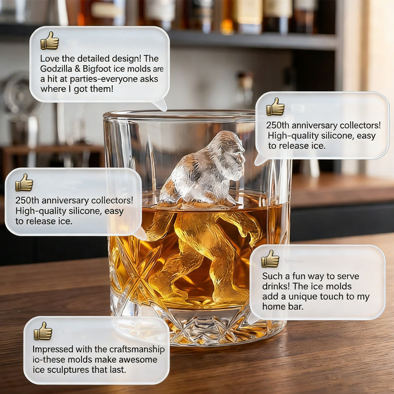 💎 50% off! 💎 Bigfoot Silicone Ice Cube Mold – Slow-melting Sasquatch ice cubes, BPA-free and perfect for parties.