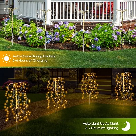 ☀️ 50% OFF 🌙 | Solar Garden Lights – 100/200 LEDs and IP55 Waterproof